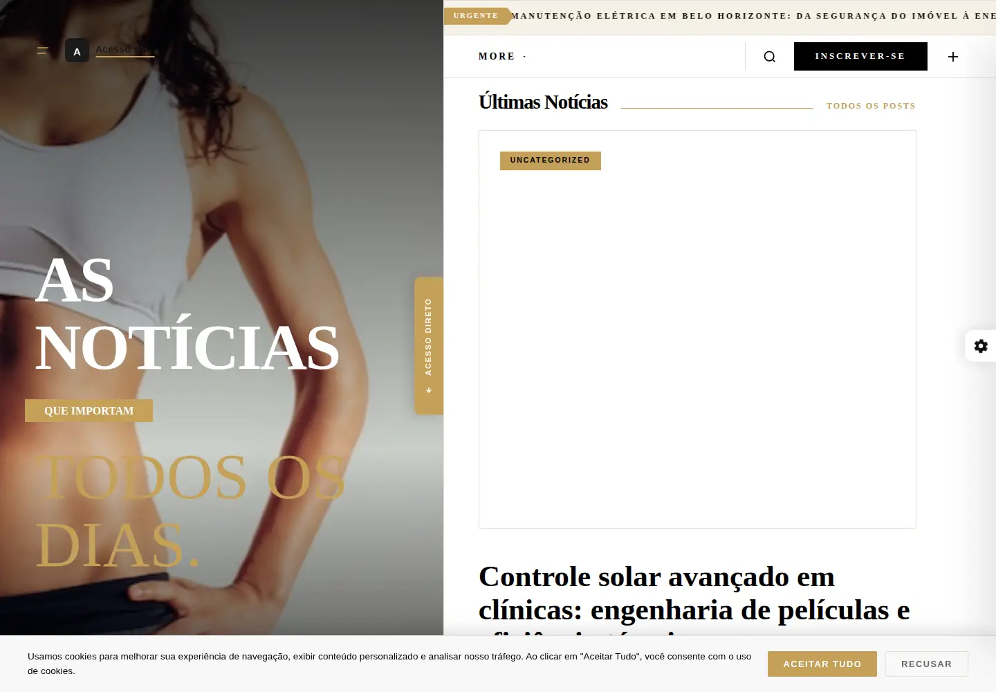 Captured homepage of acessobh.com.br in the current scan