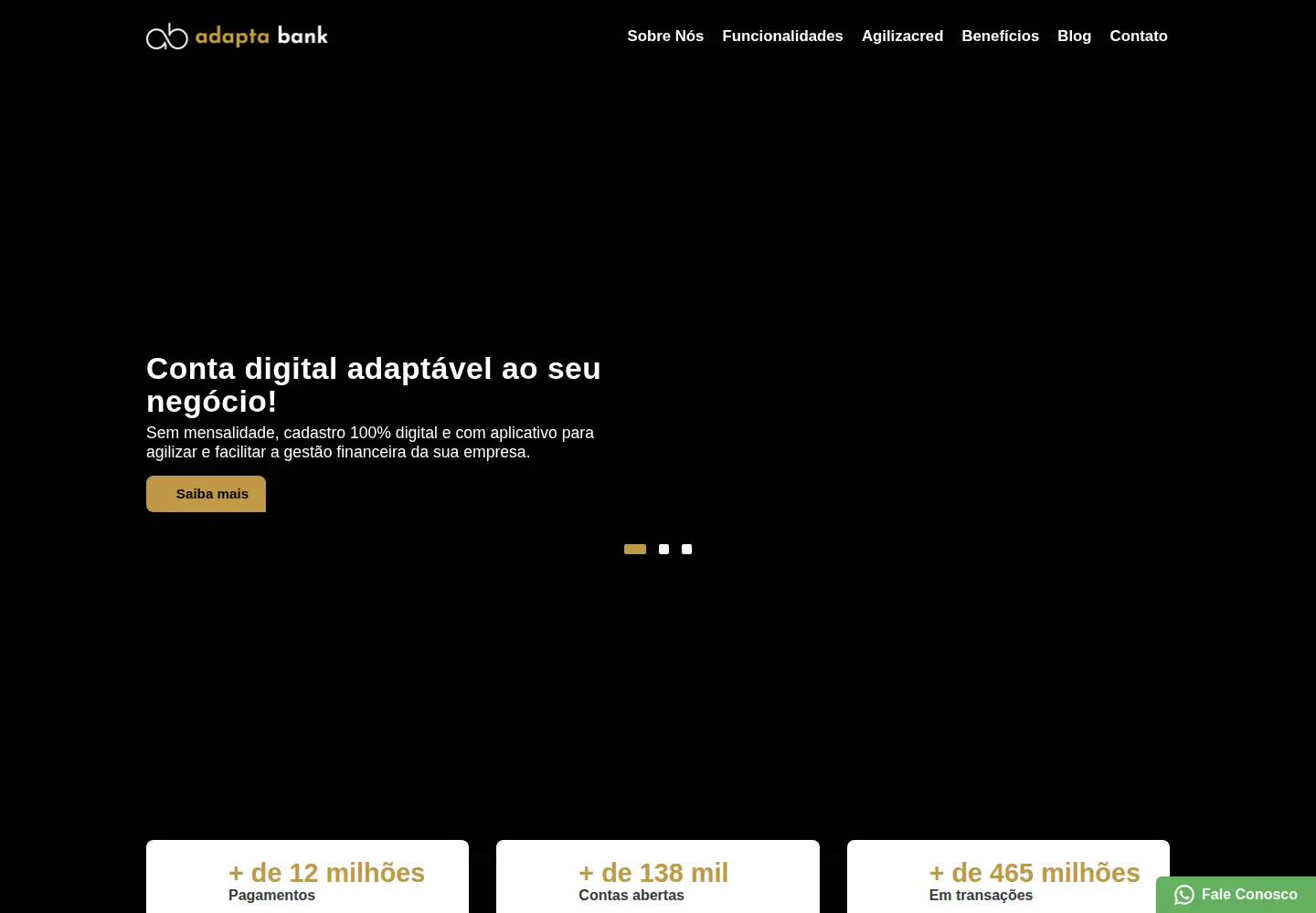Screenshot of adaptabank.com.br