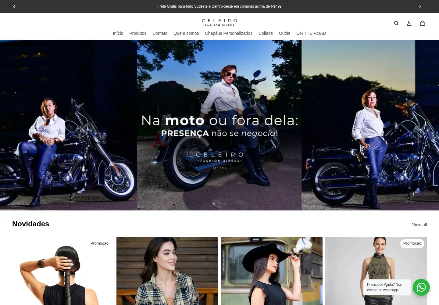 Captured homepage of celeirobikers.com.br in the current scan