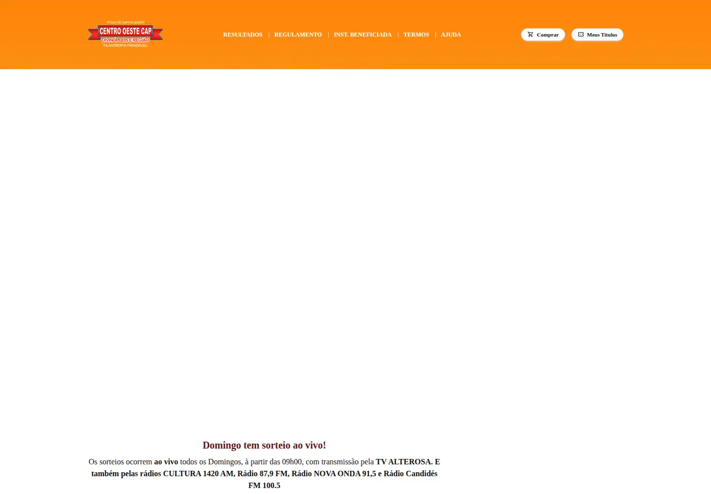 Captured homepage of centrooestecap.com.br in the current scan