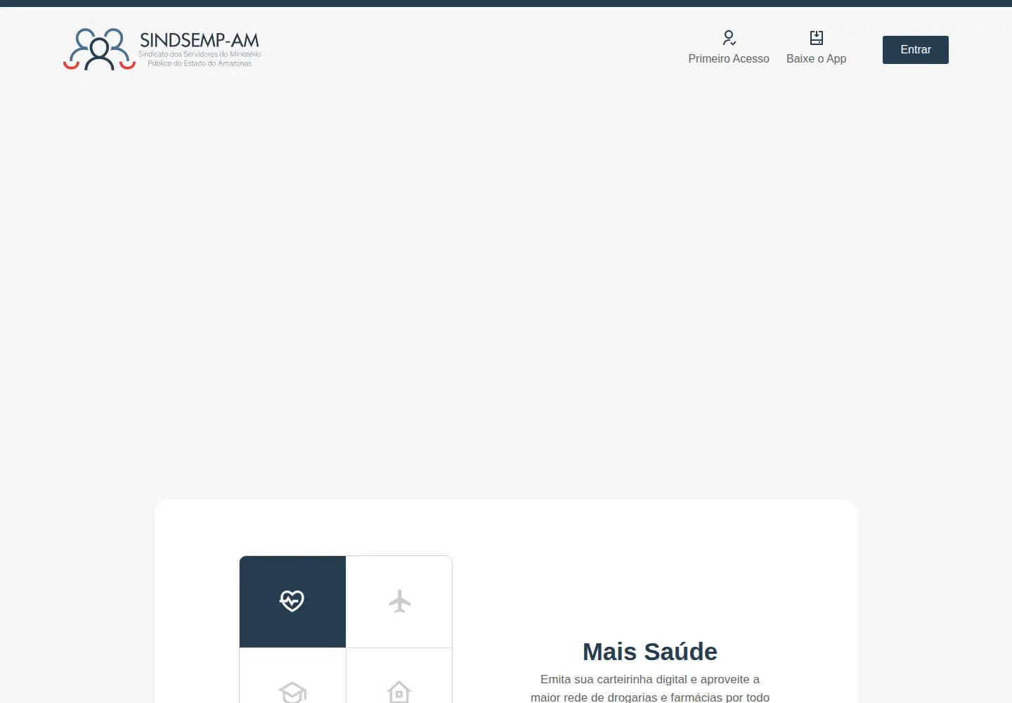 Screenshot of clubesindmais.com.br