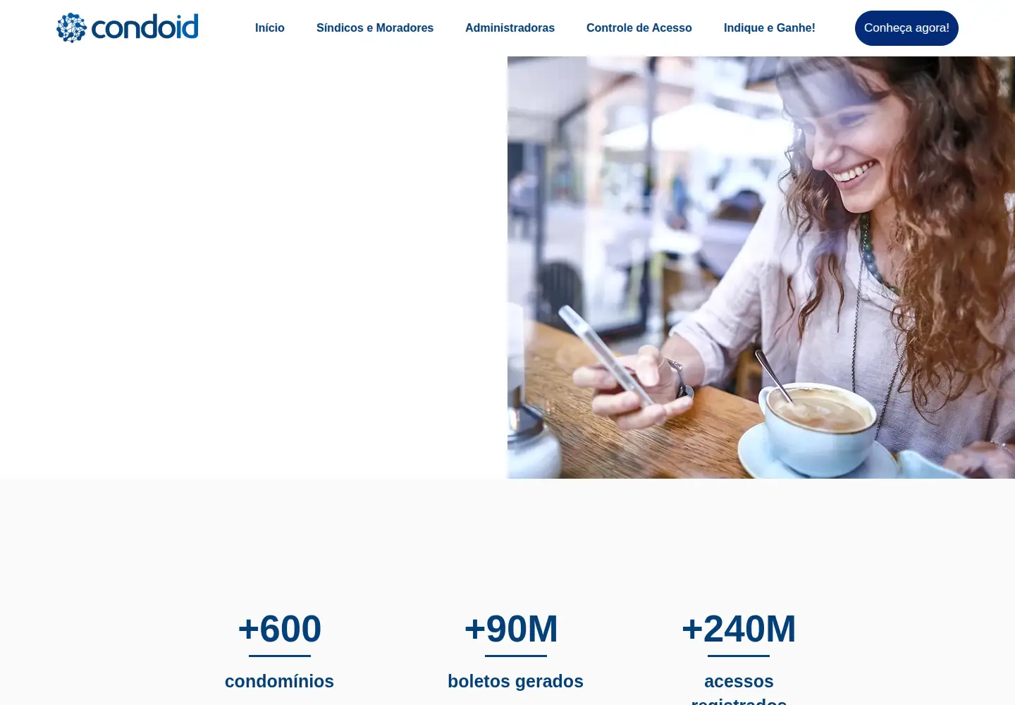 Captured homepage of condoid.com.br in the current scan