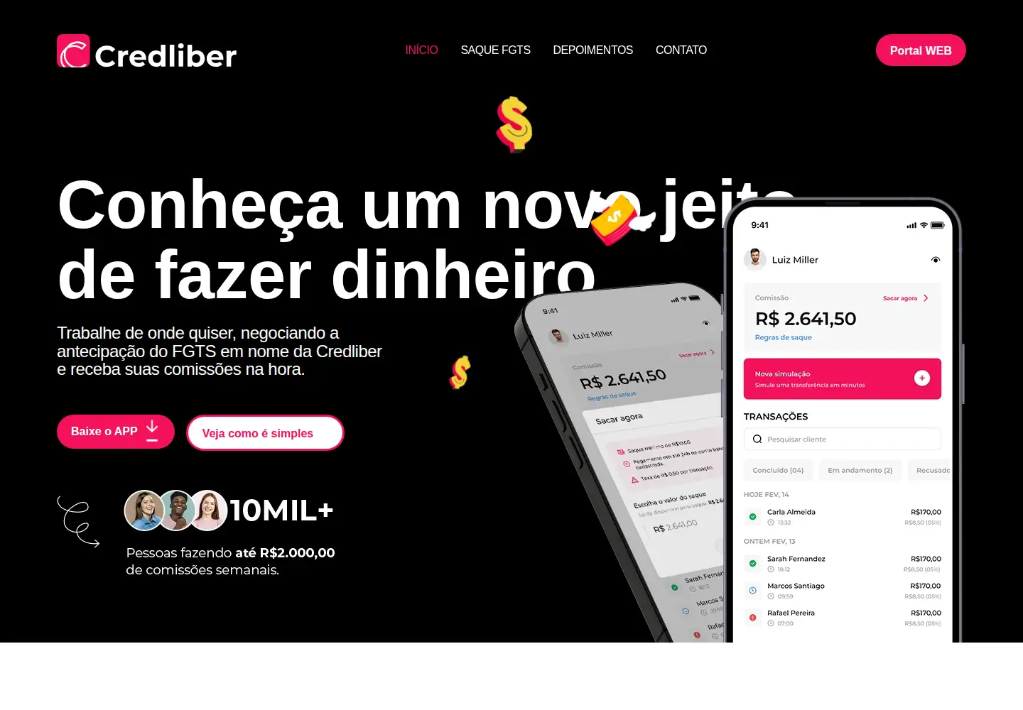 Screenshot of credliber.com.br