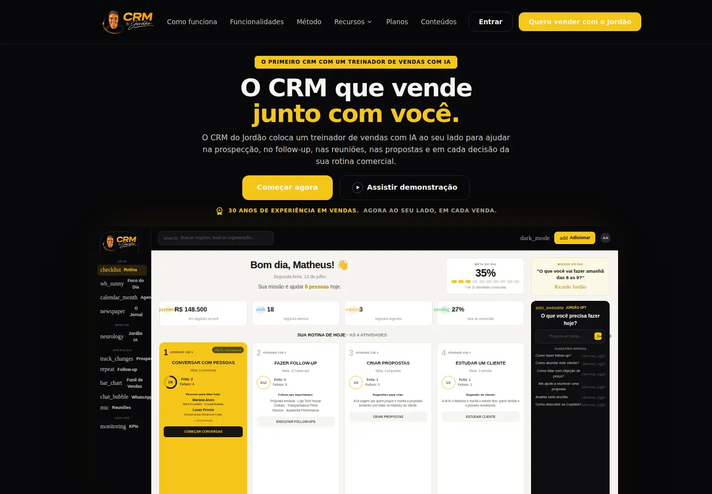 Screenshot of crmdojordao.com.br