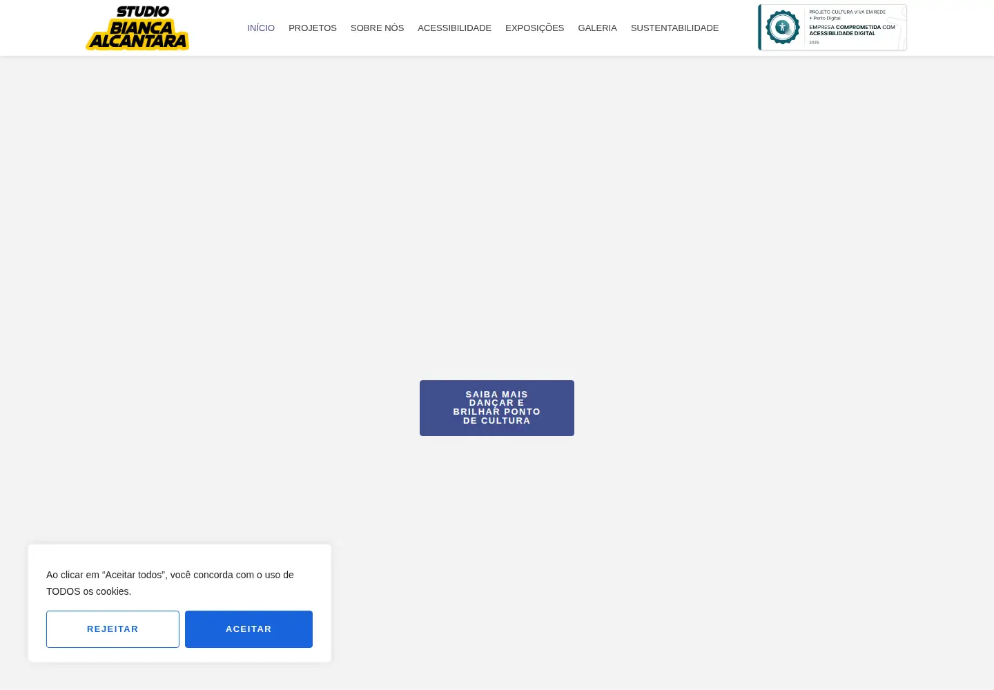 Screenshot of dancarebrilhar.com.br