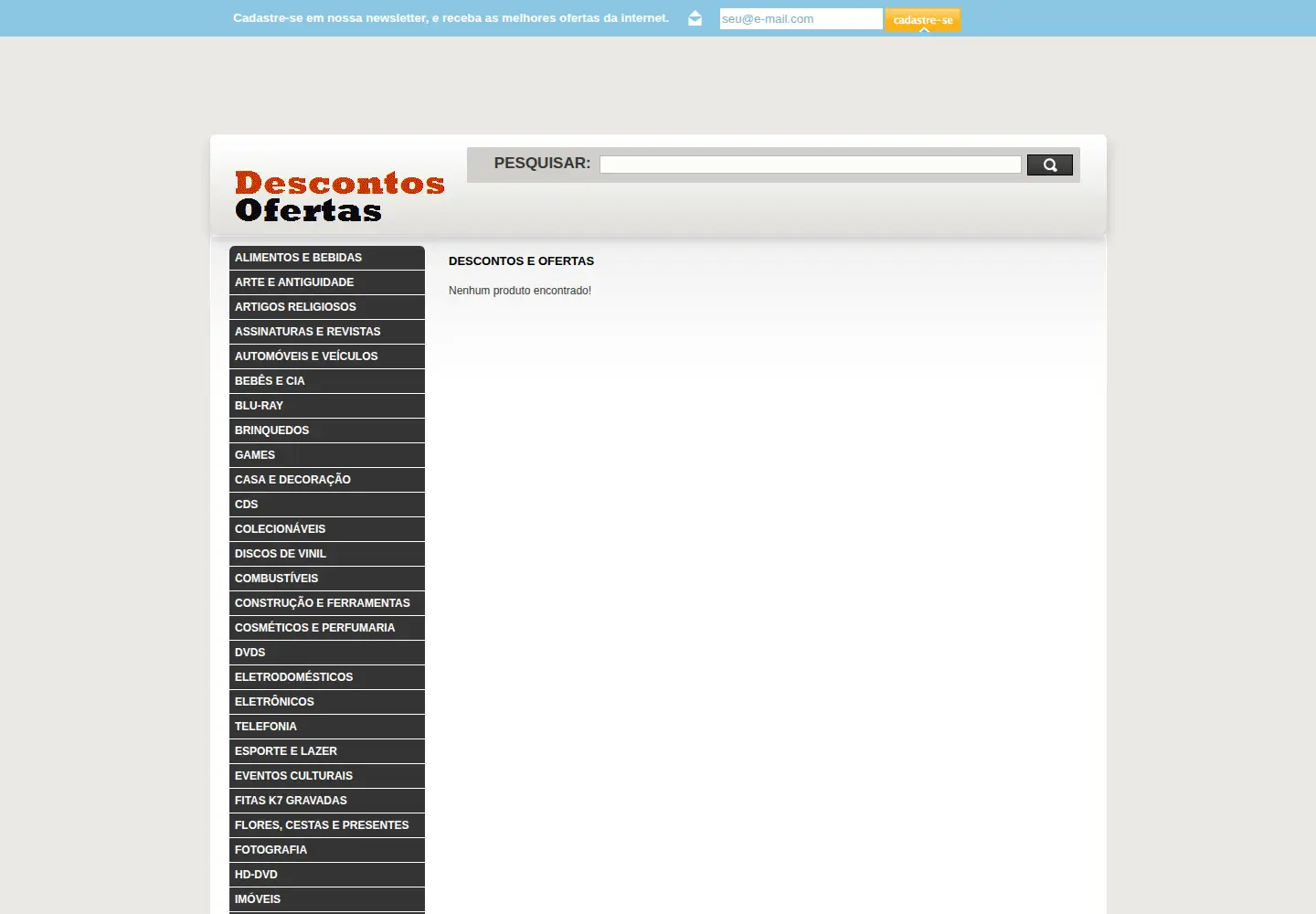 Screenshot of descontosofertas.com.br