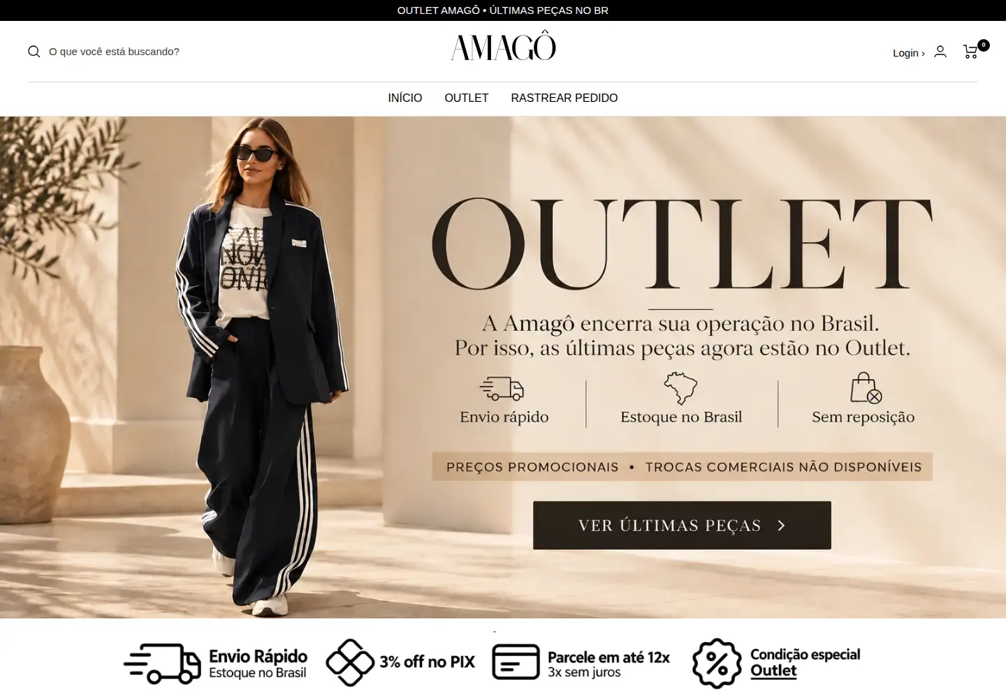 Captured homepage of estiloamago.com.br in the current scan