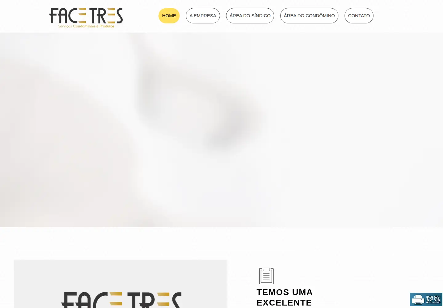 Captured homepage of facetres.com.br in the current scan