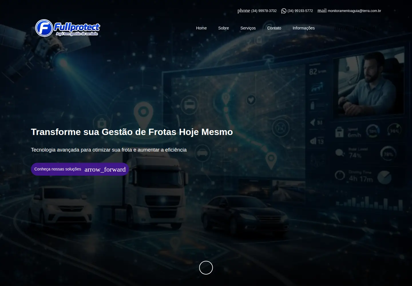 Captured homepage of fullprotect.com.br in the current scan