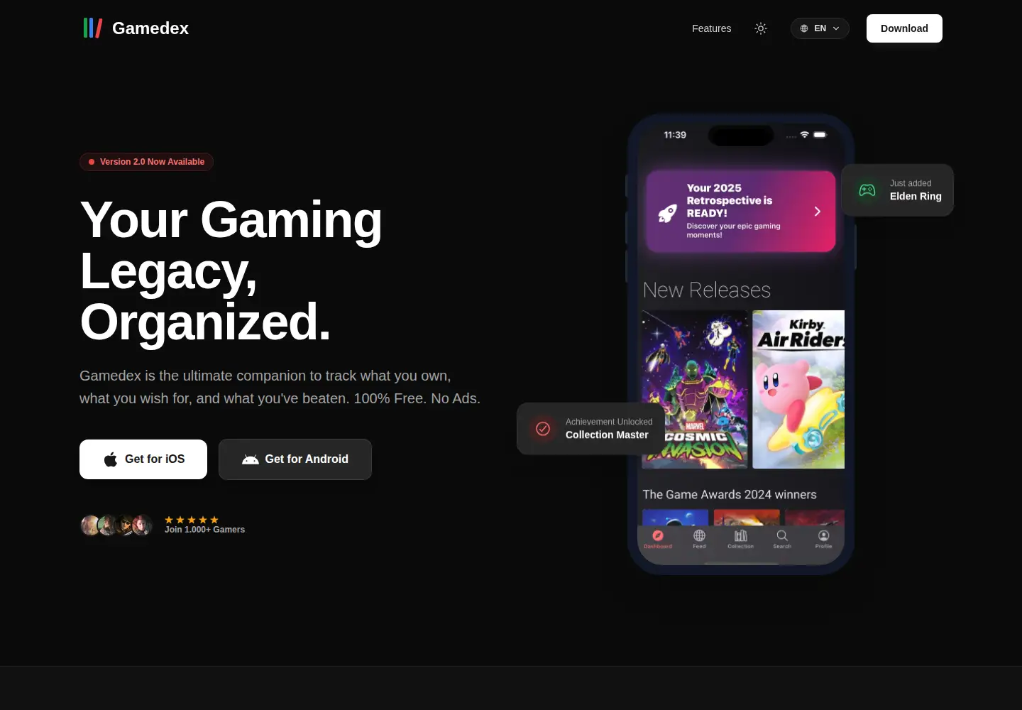 Screenshot of gamedex.com.br