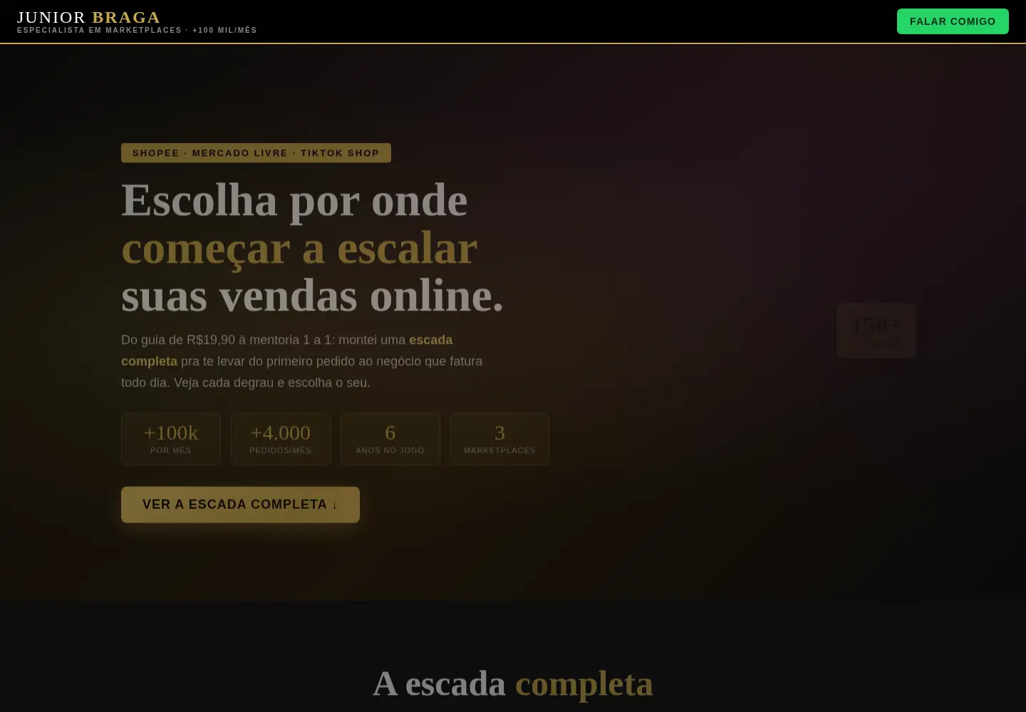 Screenshot of juniorbragamentoria.com.br