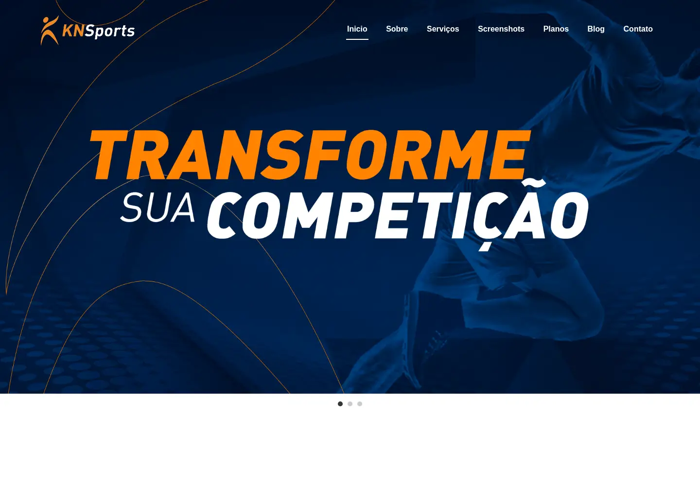 Captured homepage of knsports.com.br in the current scan