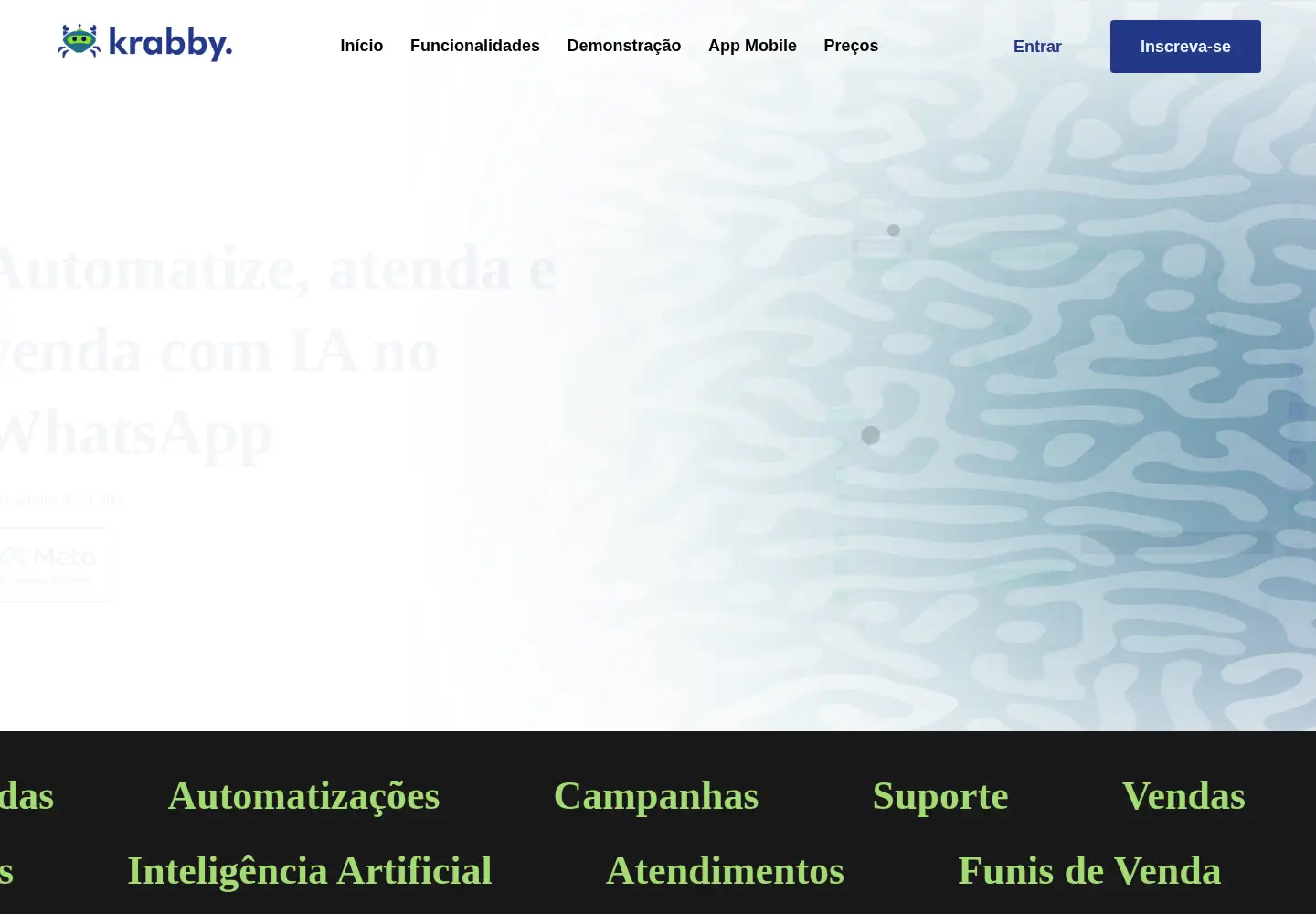 Screenshot of krabby.com.br