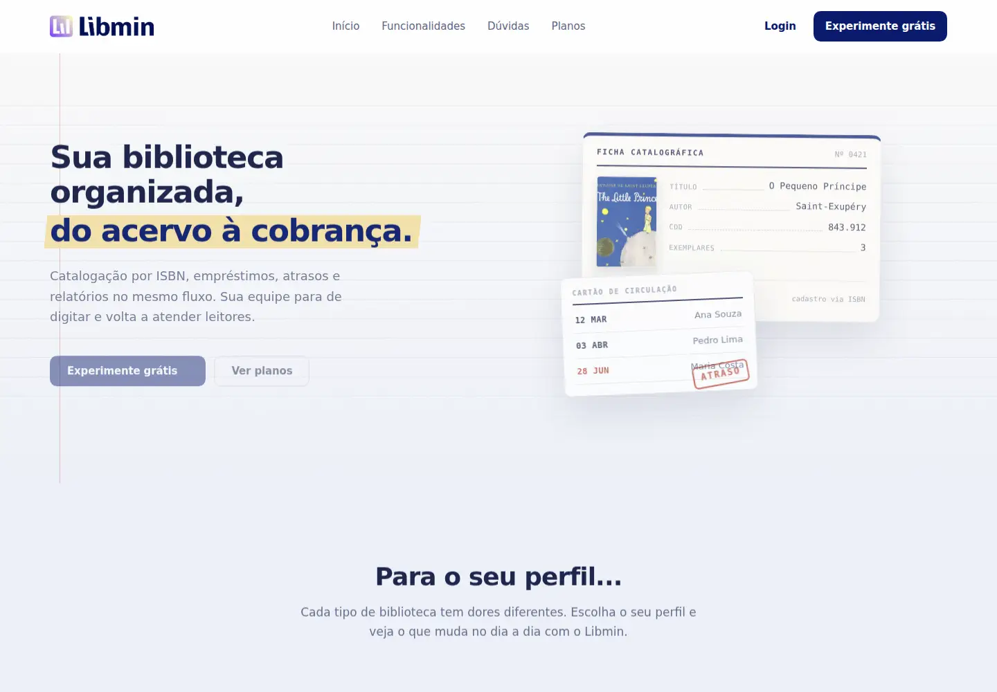Screenshot of libmin.com.br