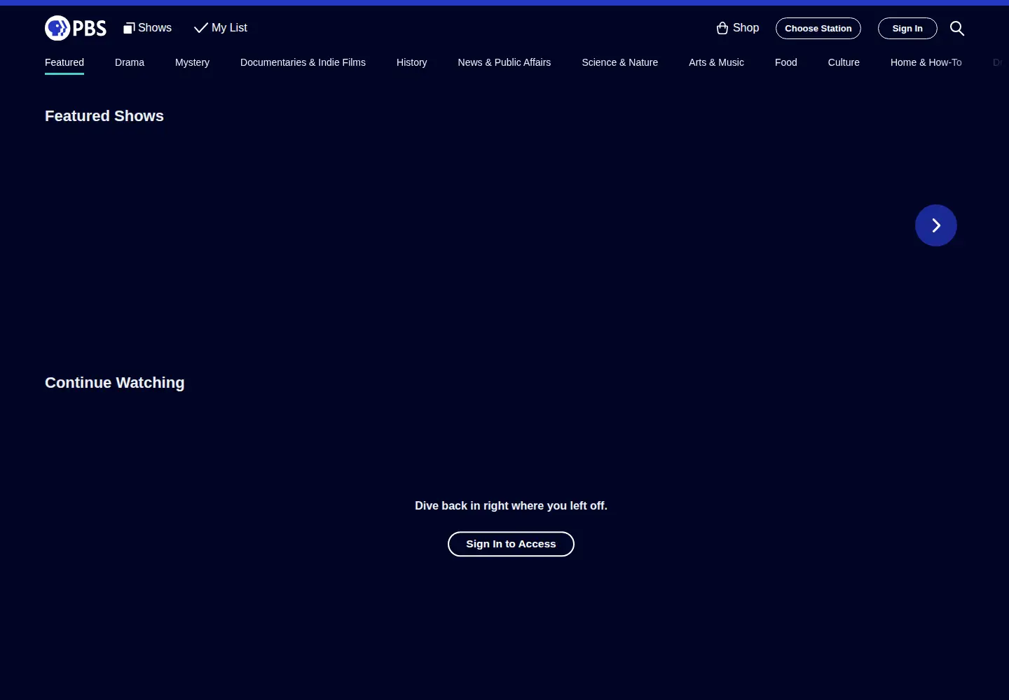 Screenshot of pbs.org