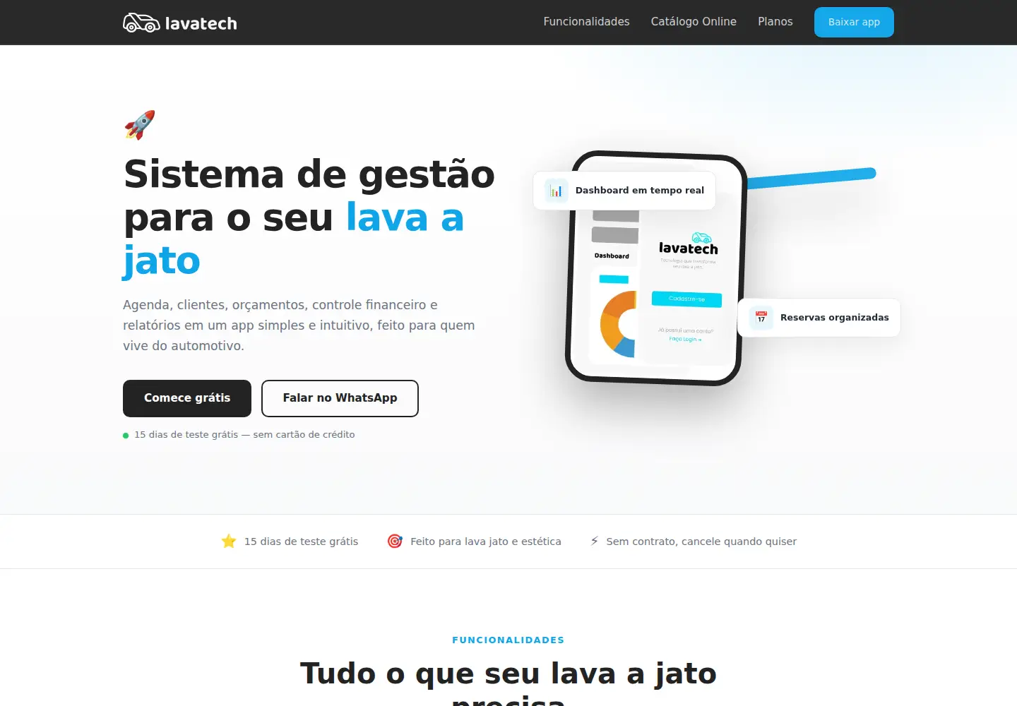 Screenshot of plataformalavatech.com.br