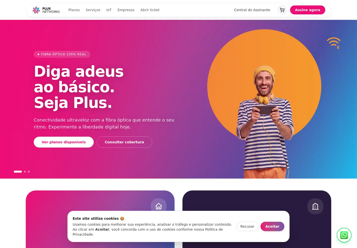 Screenshot of plusnetworks.com.br
