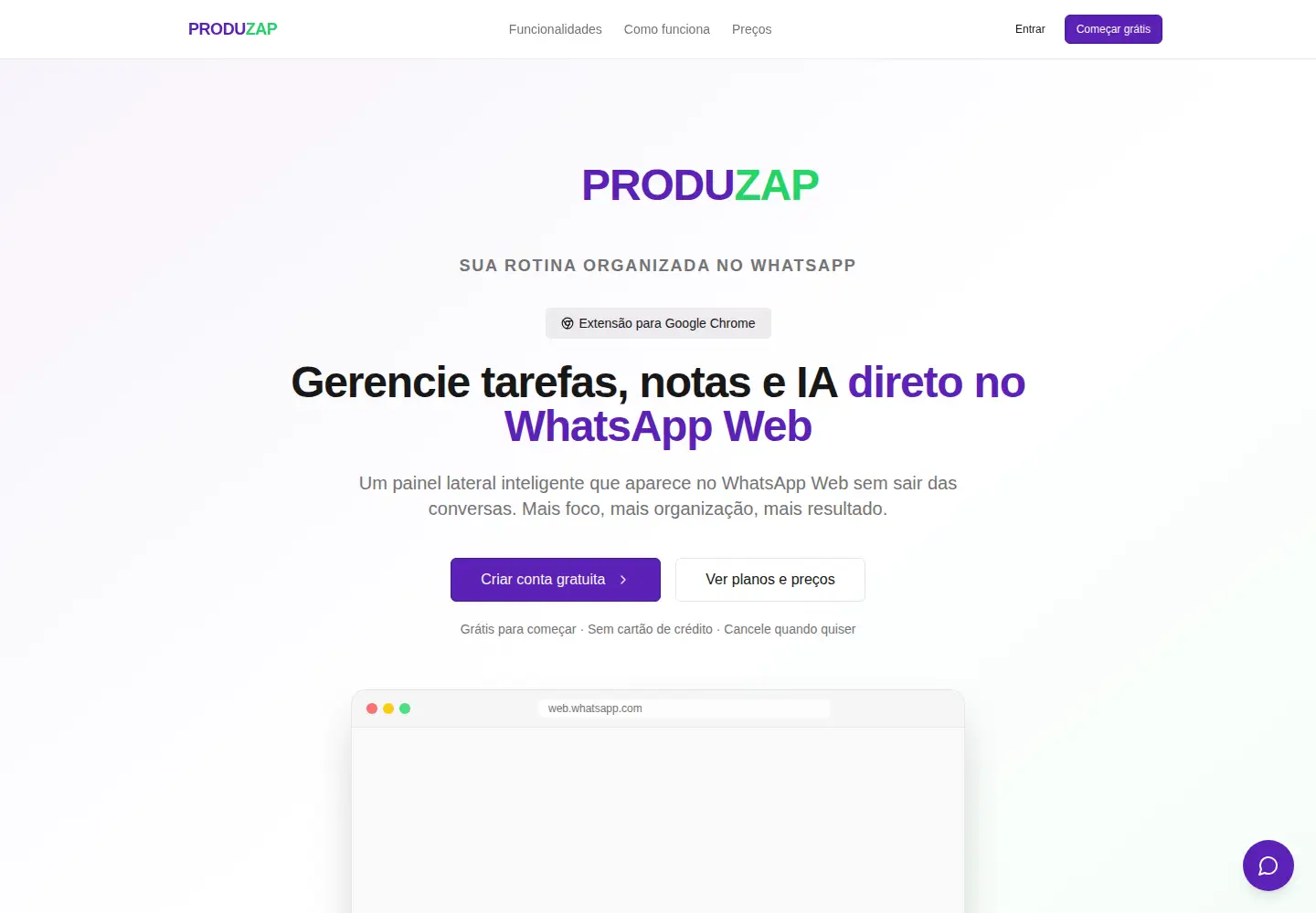 Screenshot of produzap.com.br