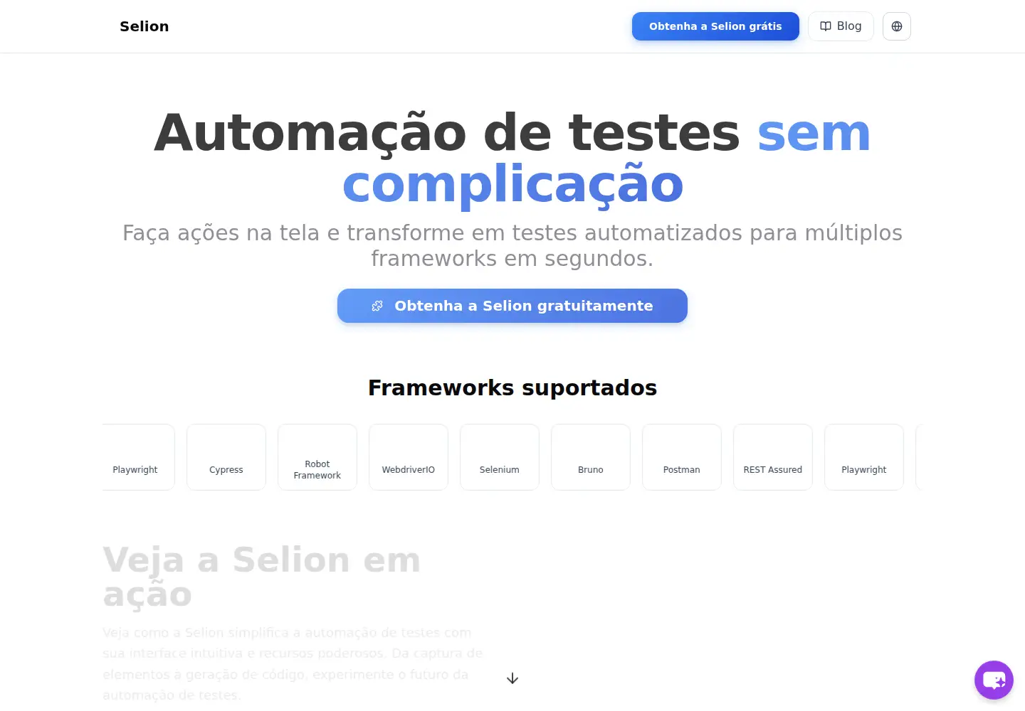Screenshot of selion.com.br