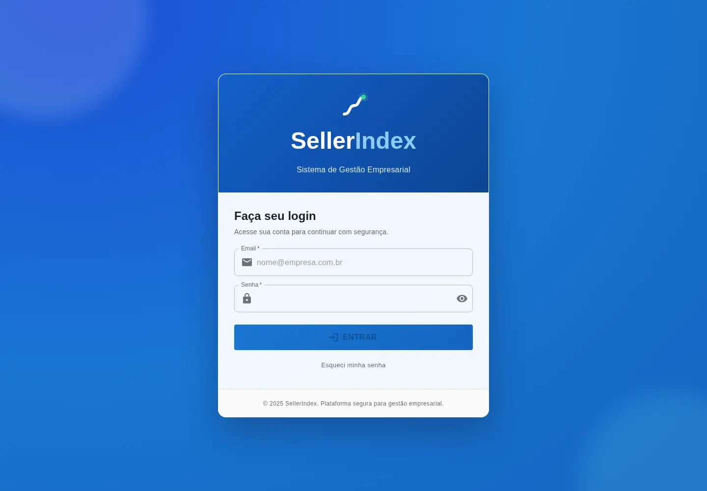 Captured homepage of sellerindex.com.br in the current scan