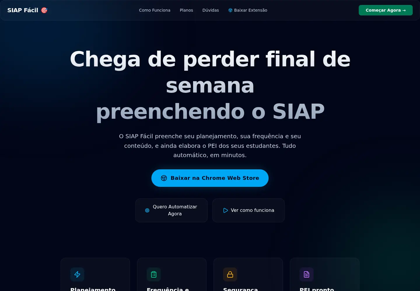 Screenshot of siapfacil.com.br