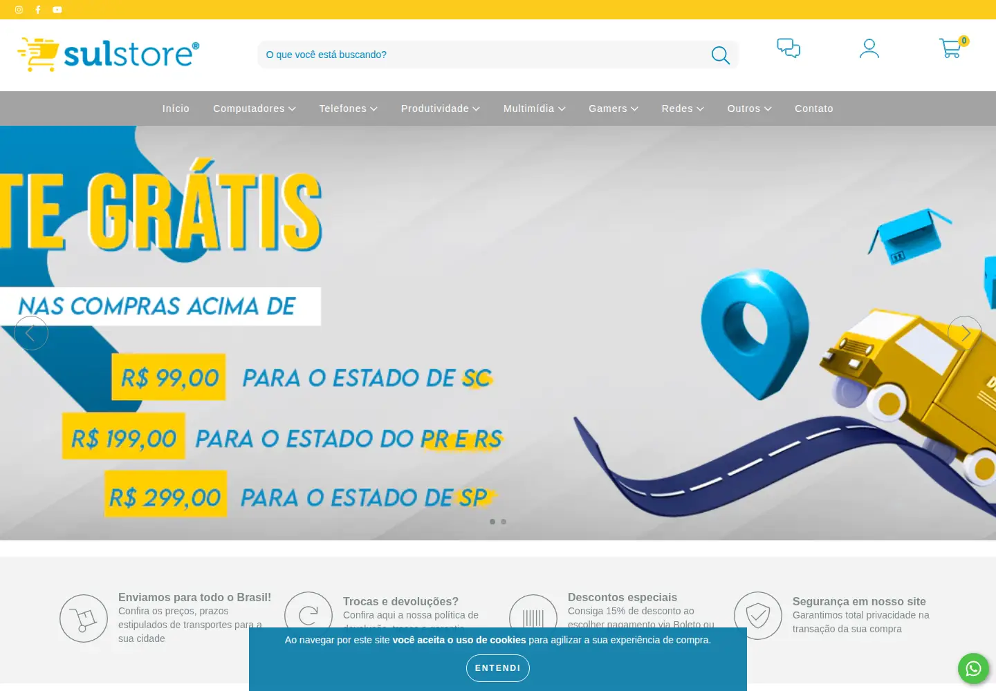 Screenshot of sulstore.com.br