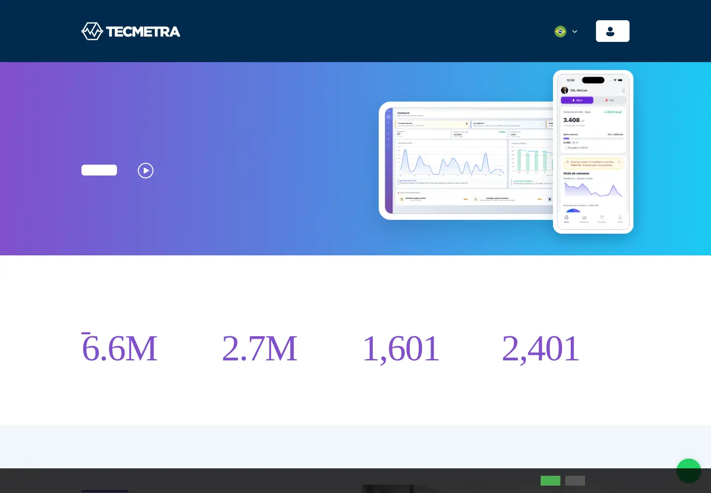 Screenshot of tecmetra.com.br