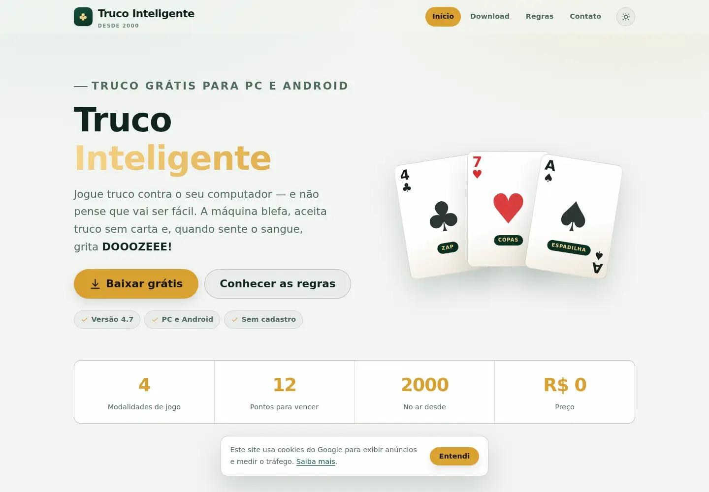 Screenshot of trucointeligente.com.br