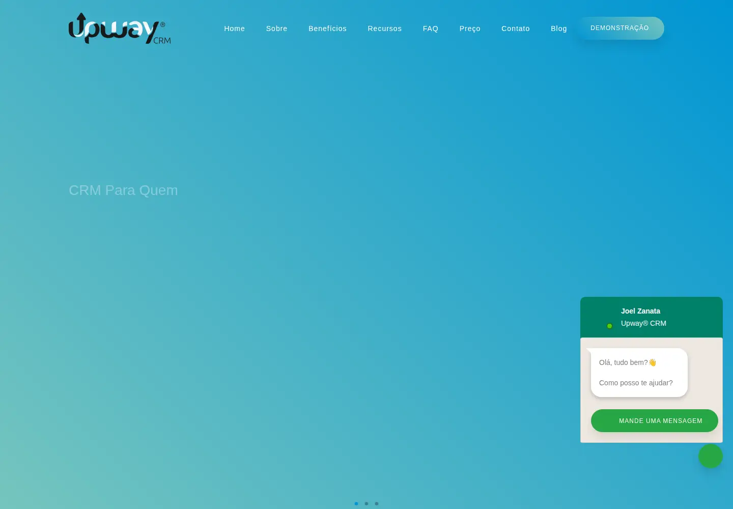 Screenshot of upwaycrm.com.br