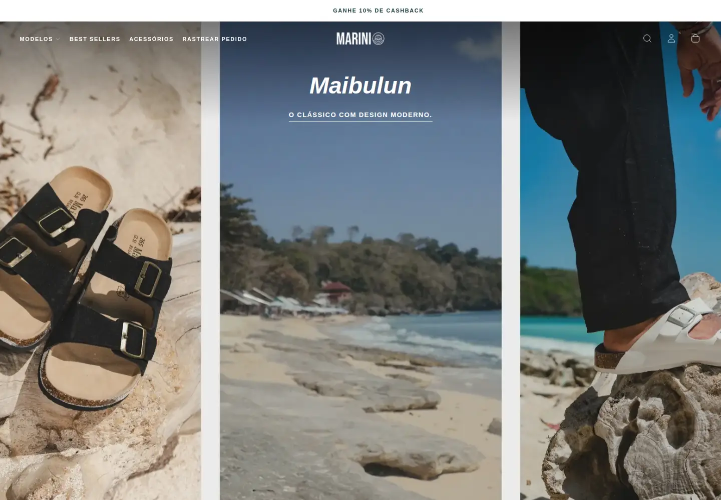 Screenshot of vistamarini.com.br
