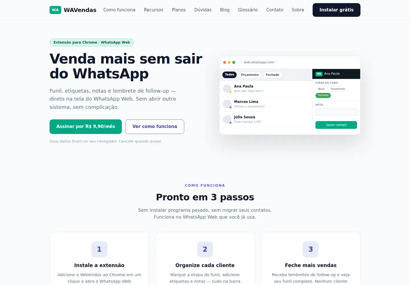 Screenshot of wavendas.com.br
