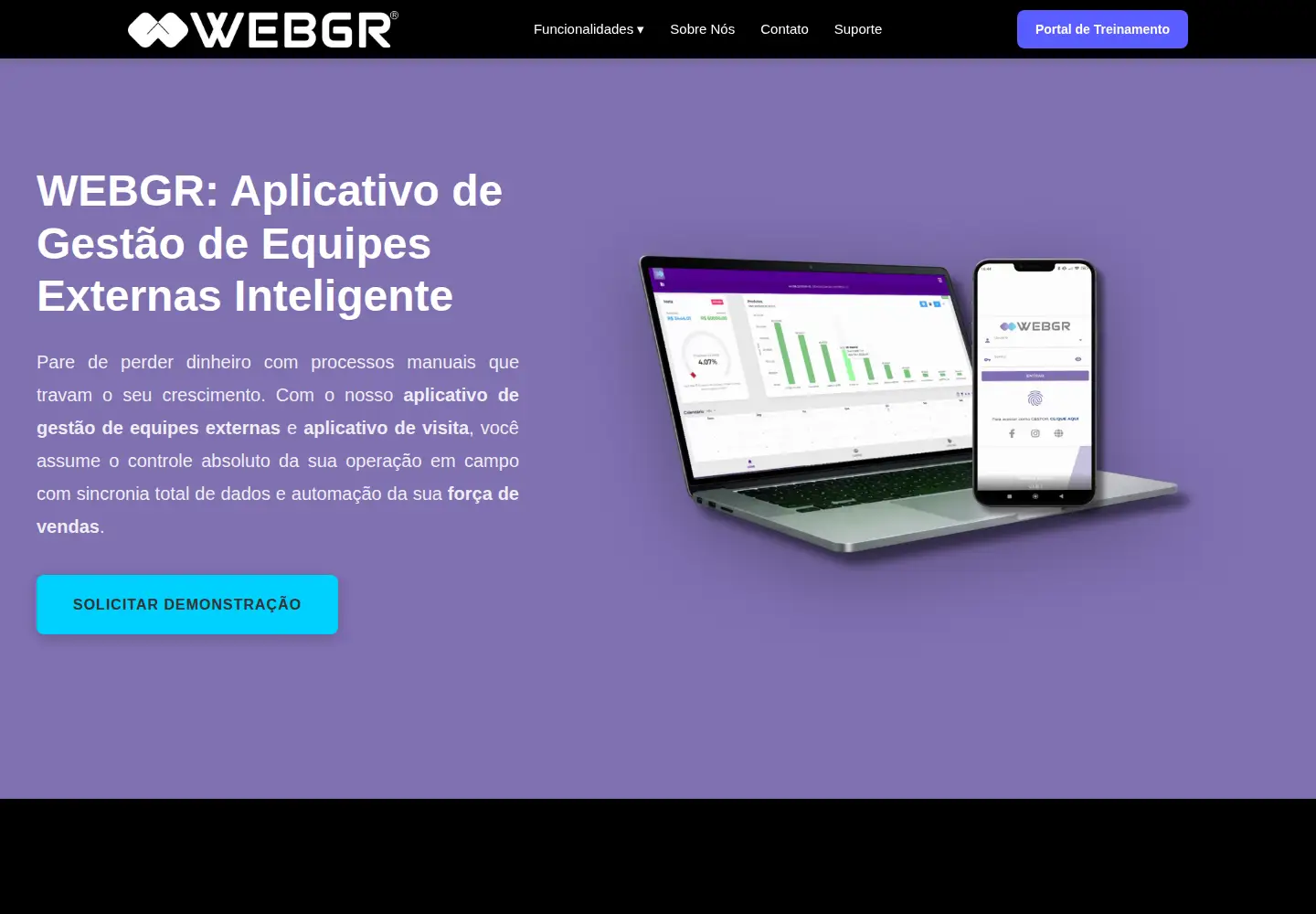 Screenshot of webgr.com.br