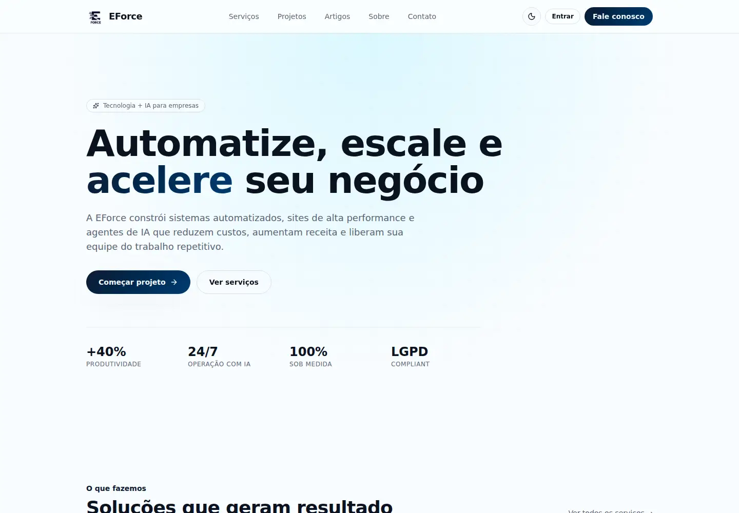 Screenshot of eforce.ia.br