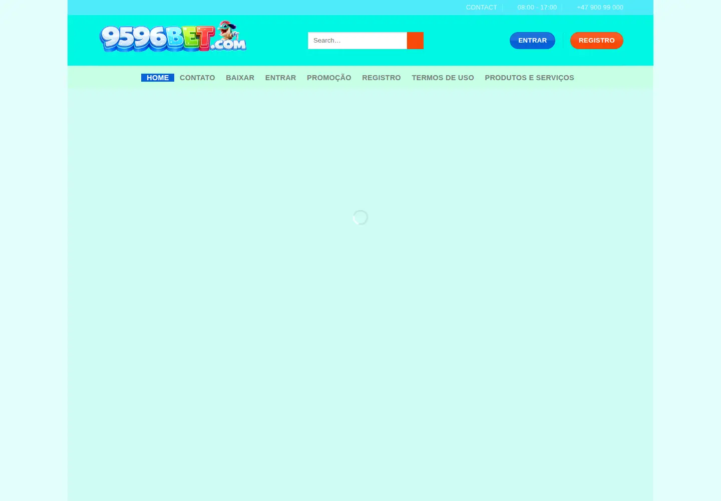 Captured homepage of 9596bet.net.br in the current scan