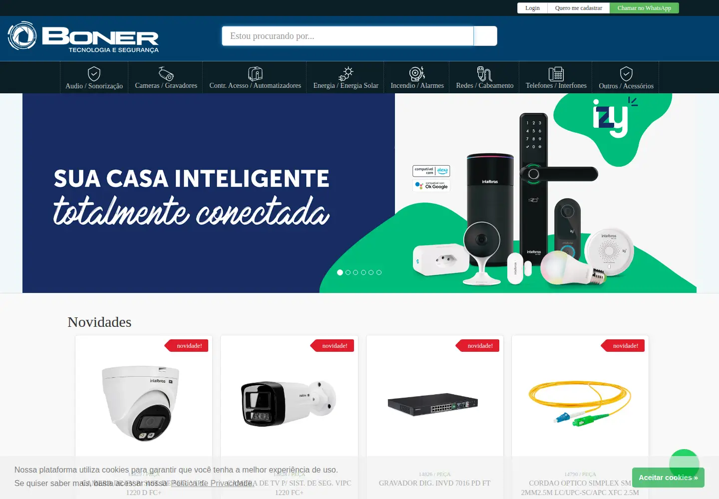 Captured homepage of boner.tec.br in the current scan