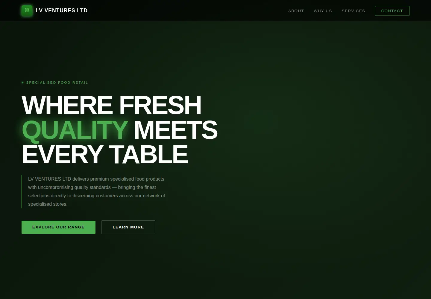 Captured homepage of lvventures.business in the current scan