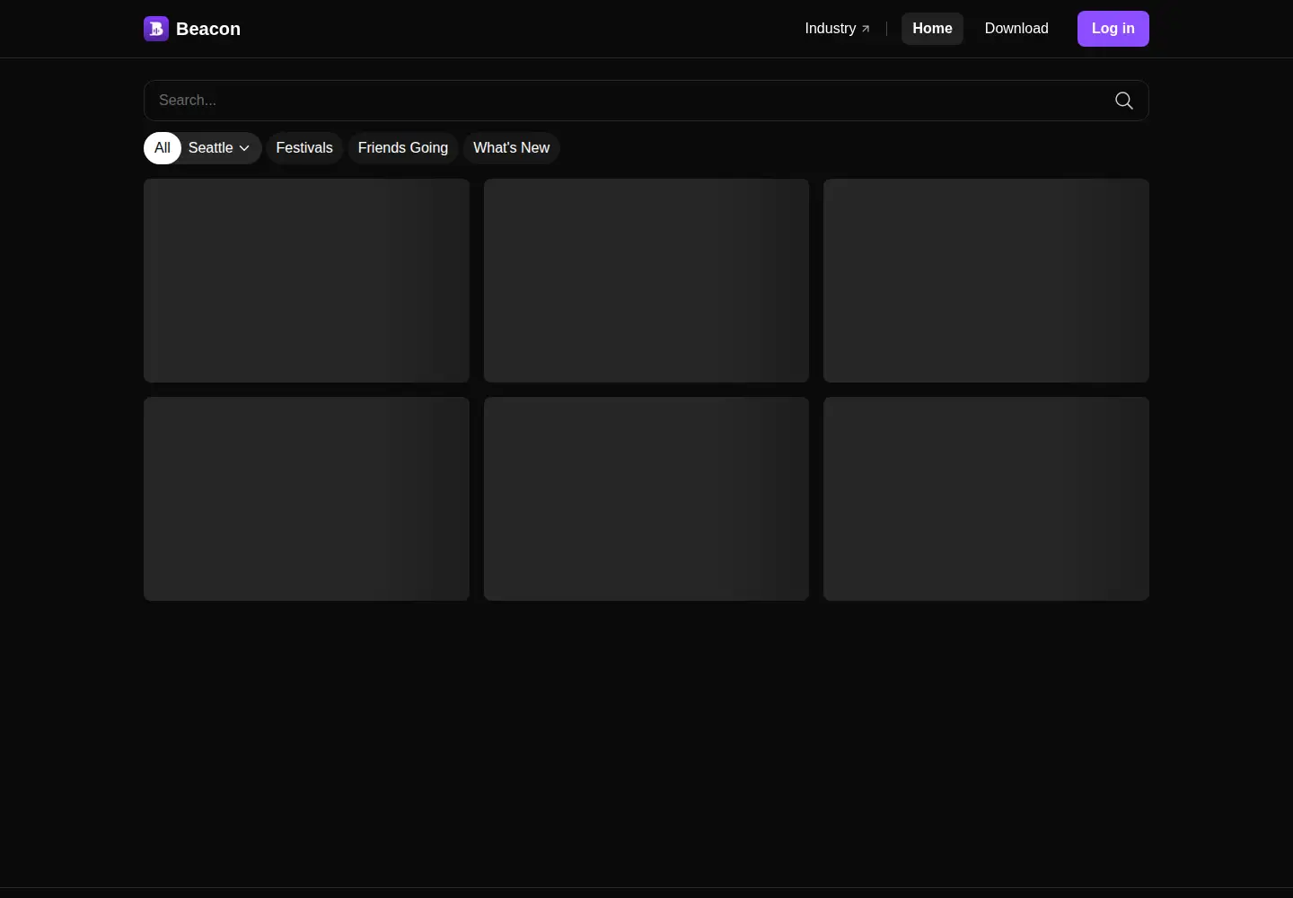 Captured homepage of beacon.buzz in the current scan