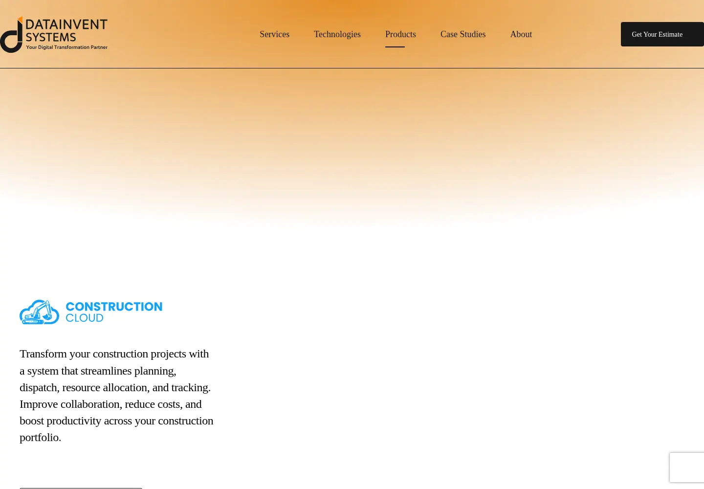 Screenshot of constructioncloud.ca