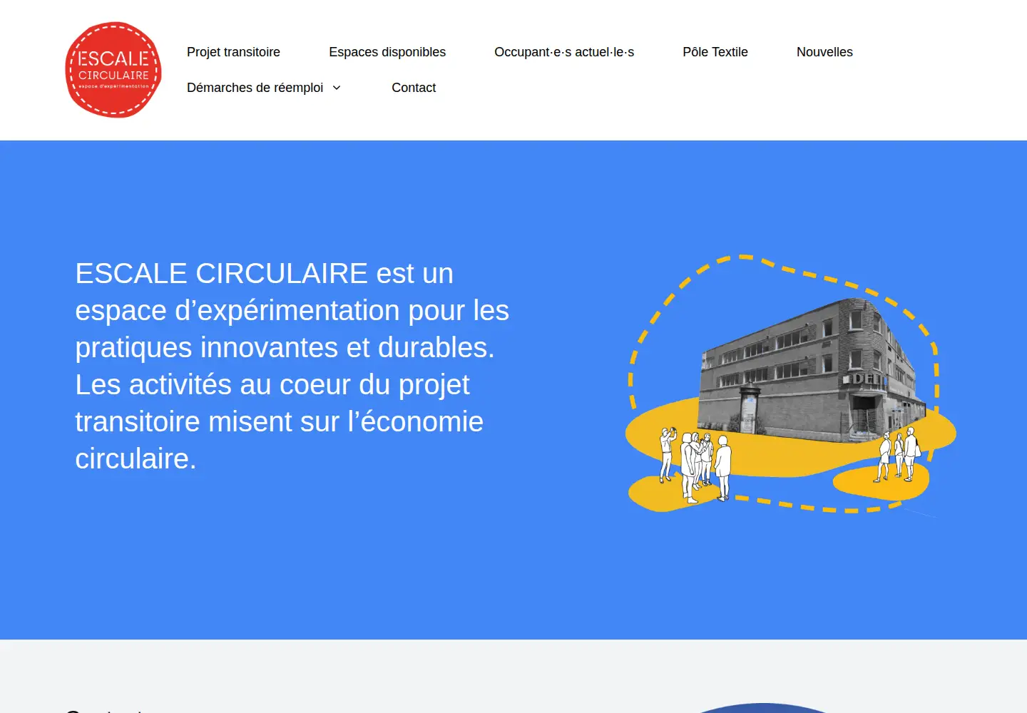 Captured homepage of escalecirculaire.ca in the current scan