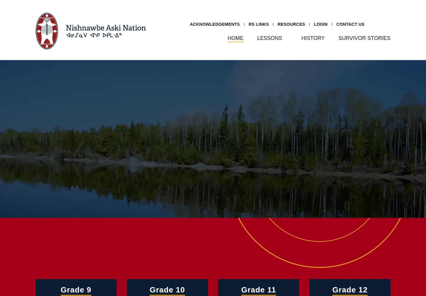 Screenshot of healingthegenerations.ca