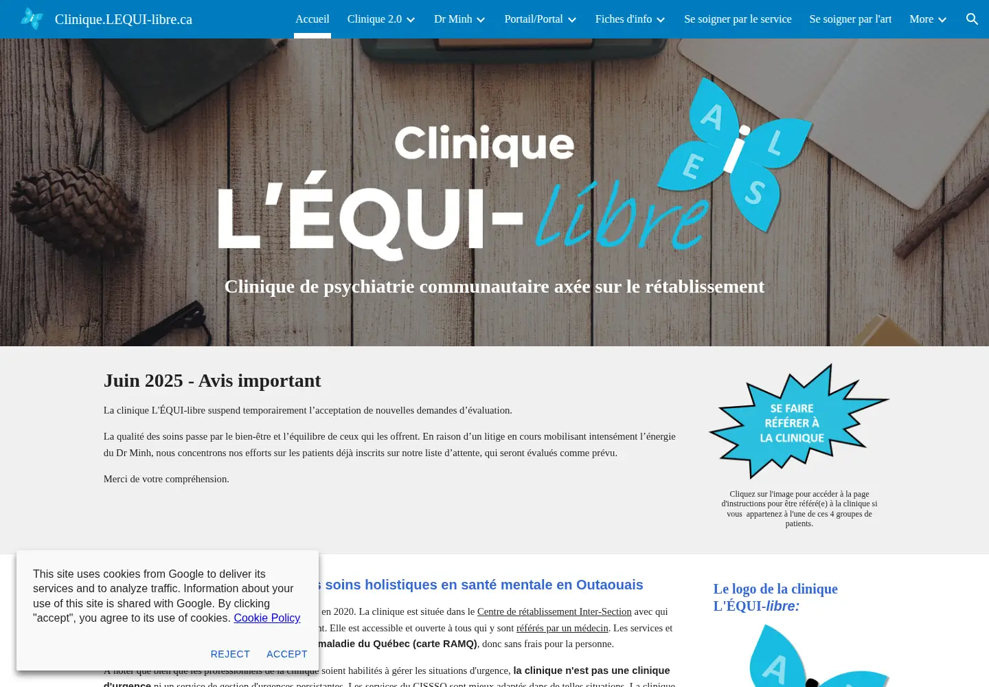 Screenshot of lequi-libre.ca