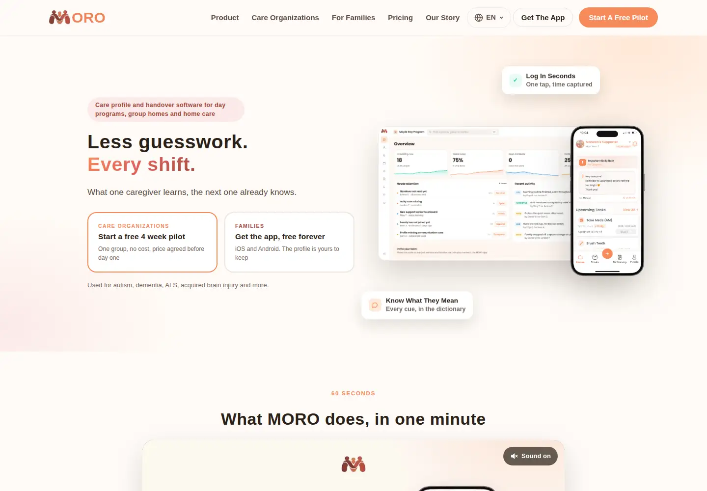 Screenshot of moroapp.ca