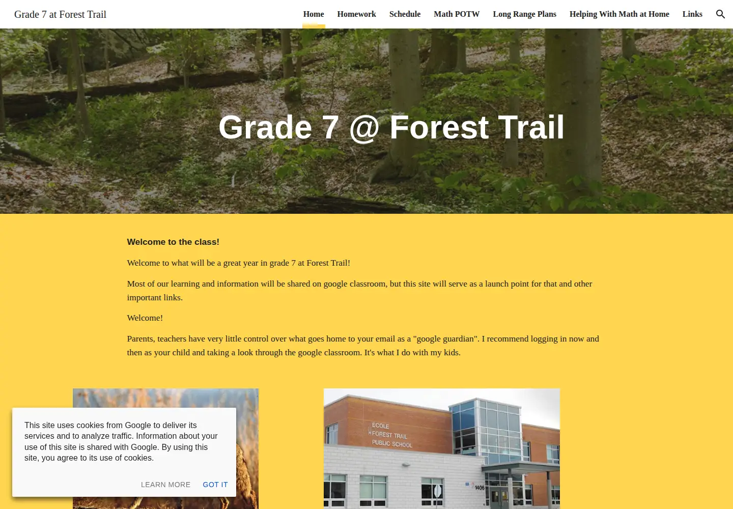Captured homepage of mrjohnston.ca in the current scan