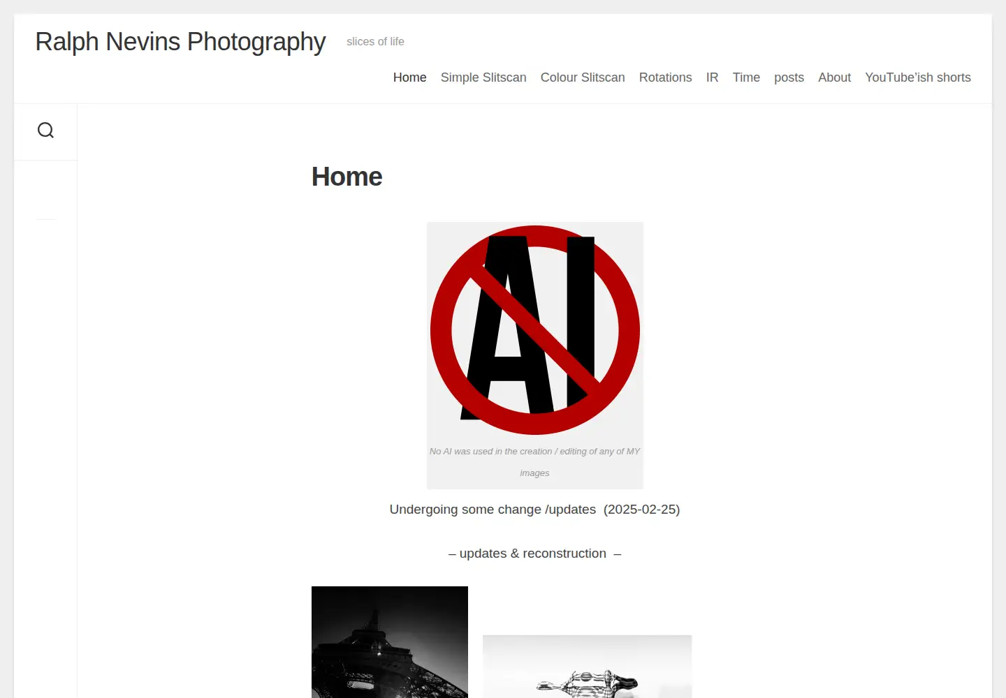Screenshot of nevins.ca