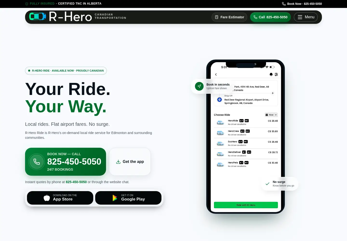 Screenshot of roadsidehero.ca