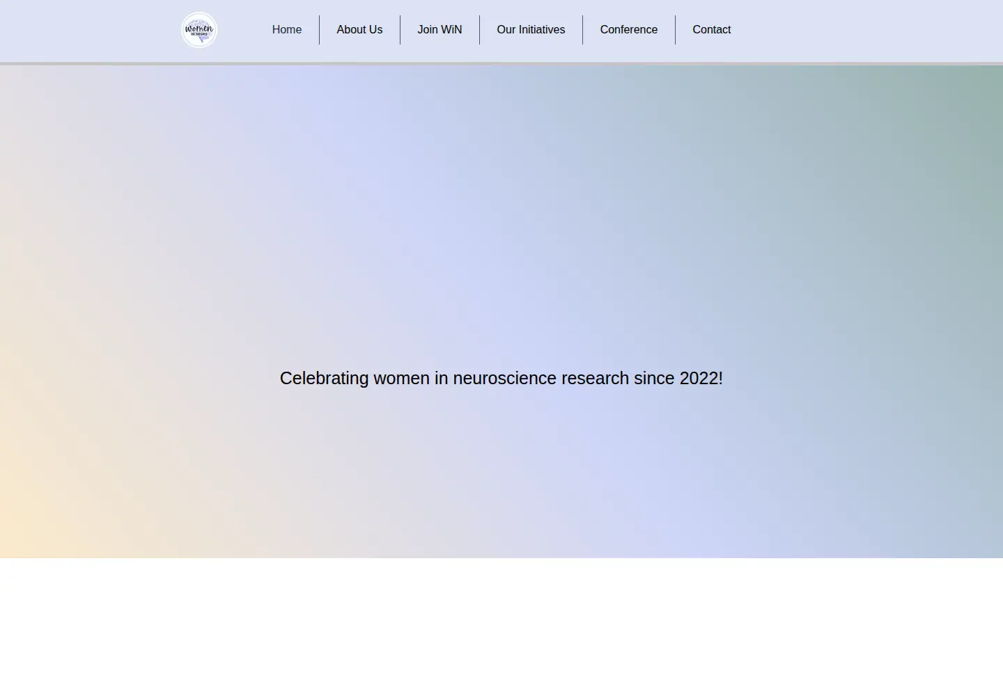 Screenshot of womeninneuro.ca