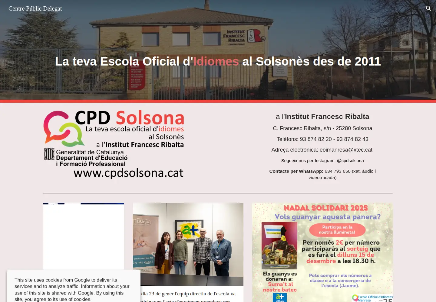 Screenshot of cpdsolsona.cat