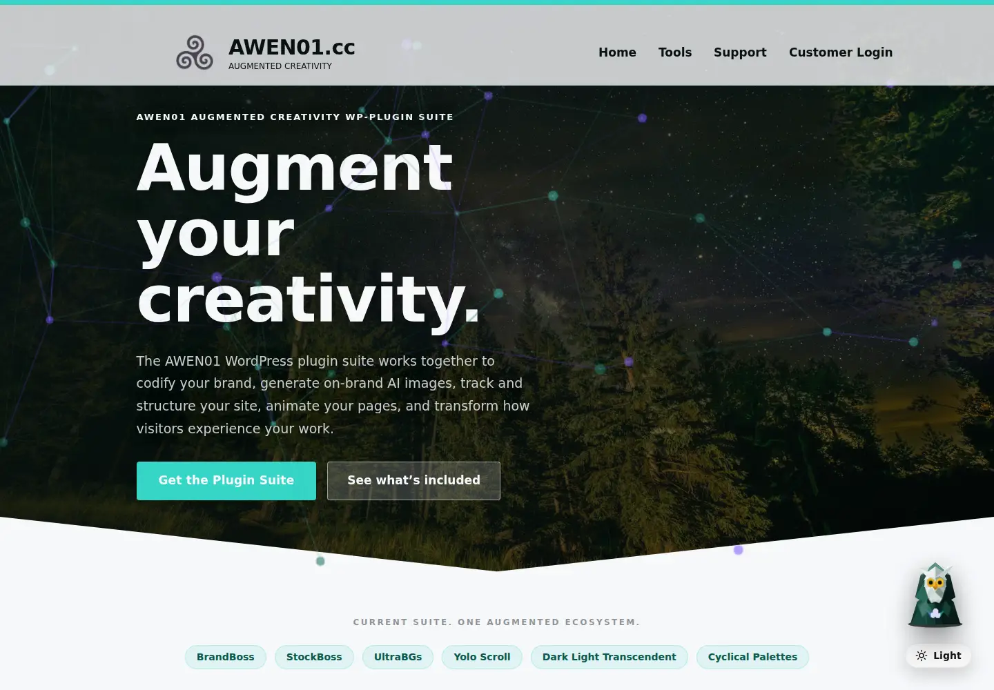Captured homepage of awen01.cc in the current scan