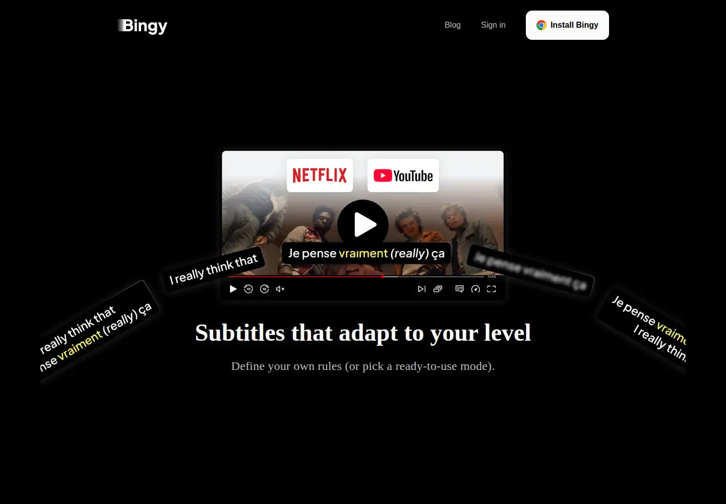 Captured homepage of bingy.cc in the current scan