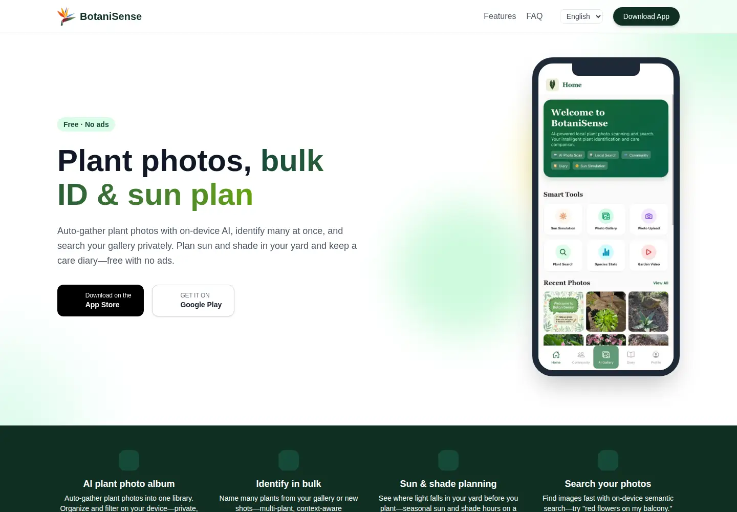 Captured homepage of botaniq.cc in the current scan
